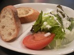 富山ランチ サンタディコマール 前菜 サラダ